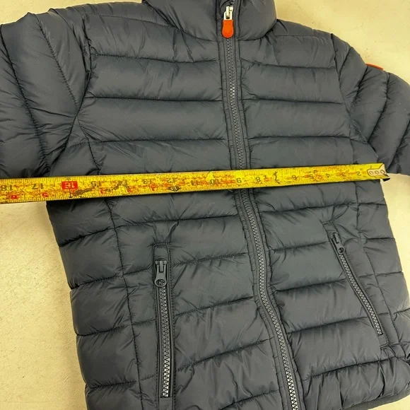 SAVE THE DUCK Blue Puffer Jacket with Insulated Quilting - Picture 9 of 12